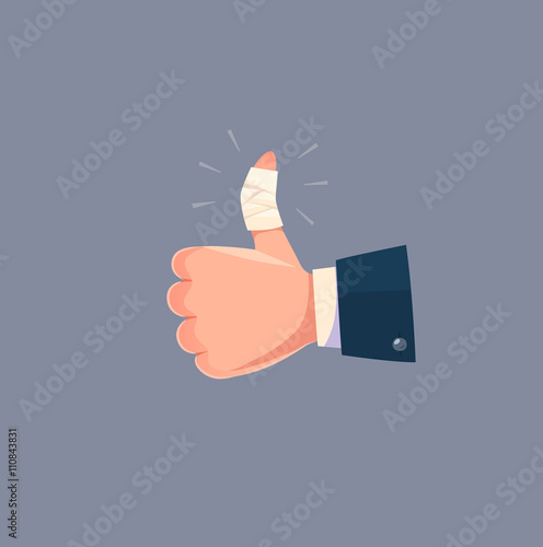 Painful like. Concept vector illustration.