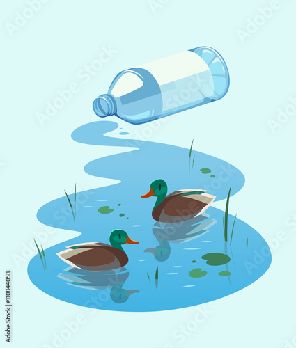 Water protection. Concept vector illustration.