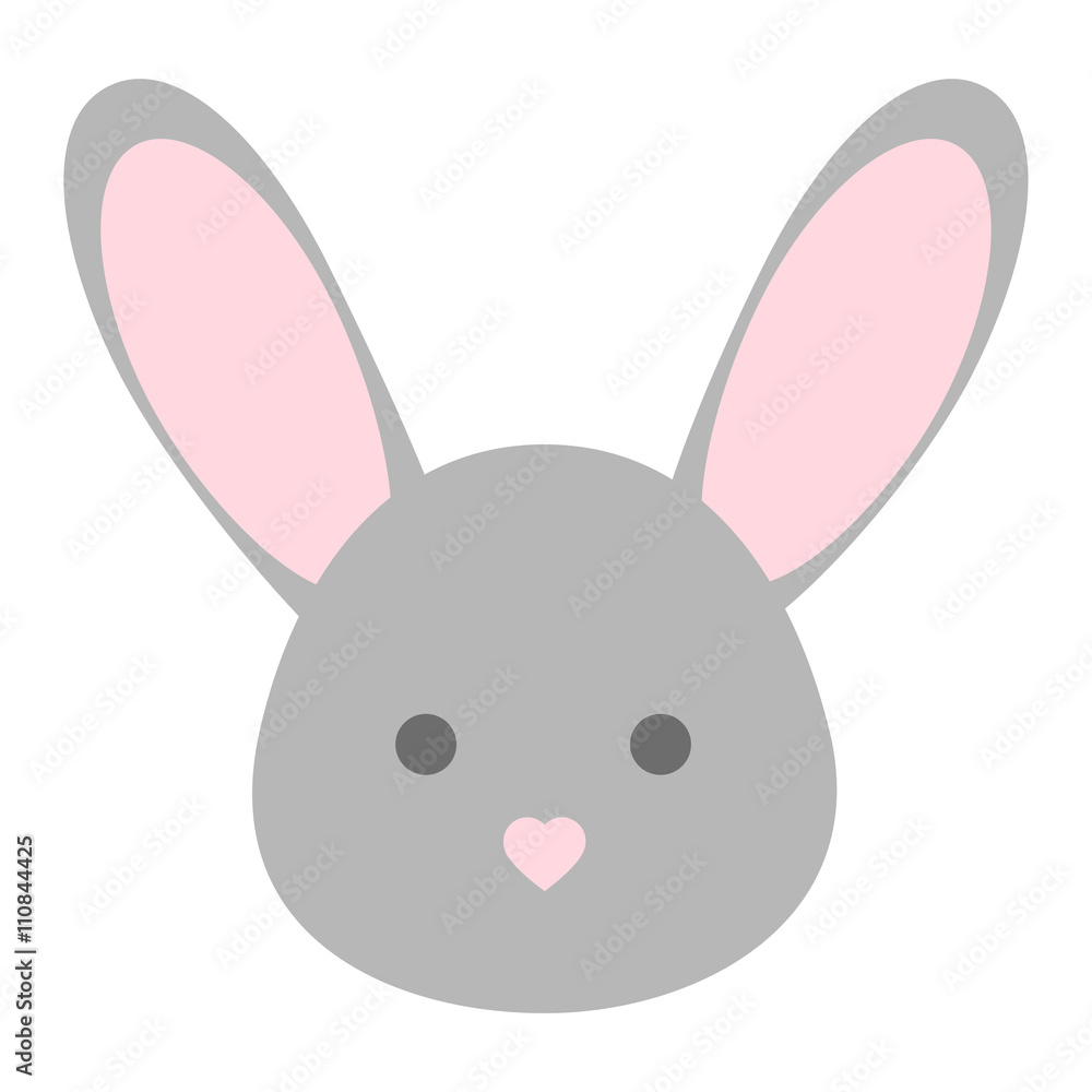 Vector bunny face
