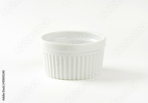 white porcelain ramekin