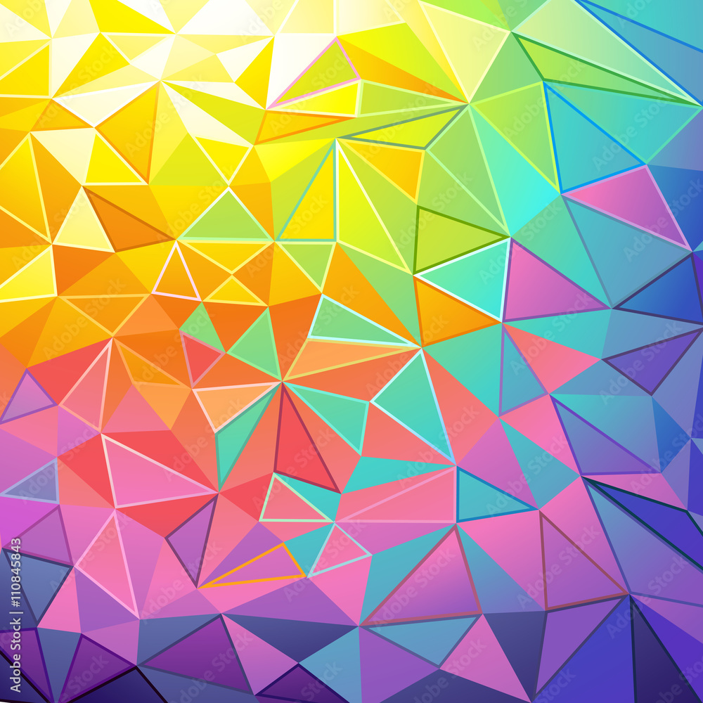 Colorful Low Poly Background Colorful Low Poly Background