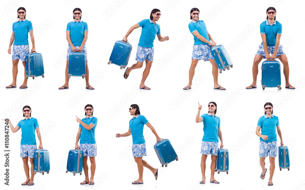 Man preparing for this summer vacation