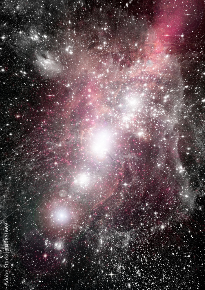 galaxy in a free space galaxy in a free space