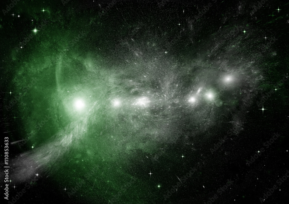 galaxy in a free space galaxy in a free space