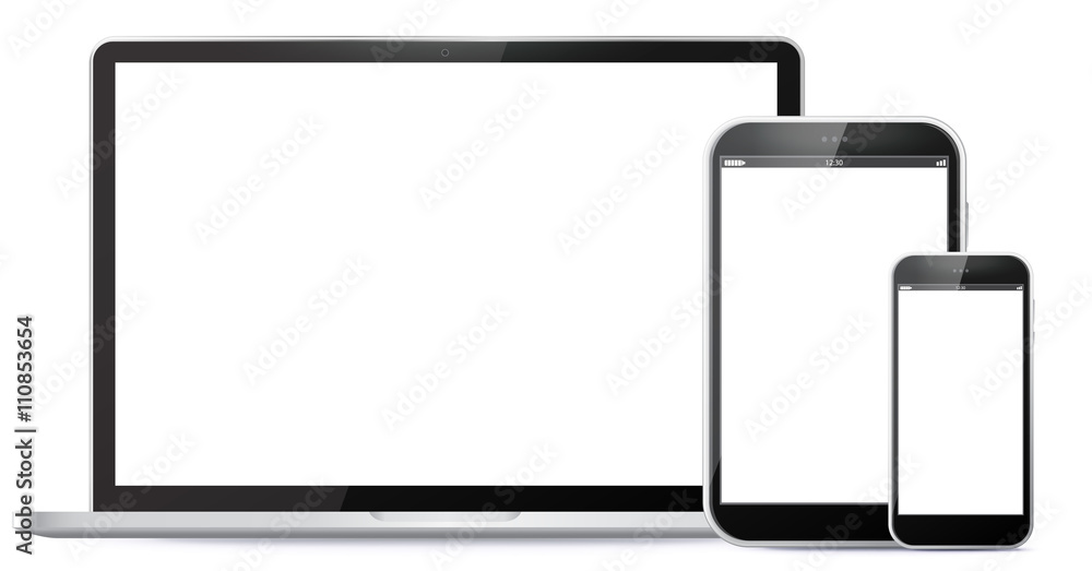 Notebook, Tablet PC, Mobile Phone Vector illustration.
Notebook, Tablet PC, Mobile Phone Vector illustration.