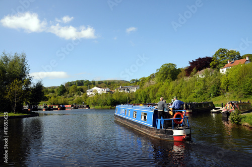 Canal Barge On The Llangollen Canal
