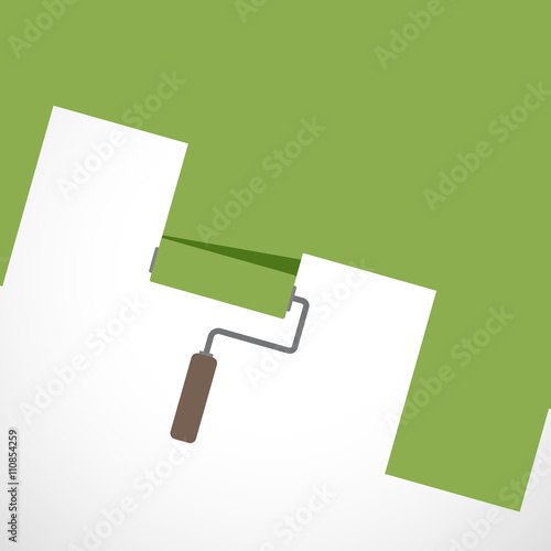 affiche peinture verte