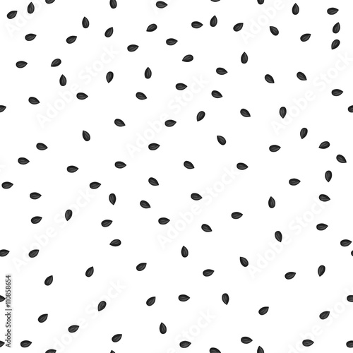 Sunflower seeds seamless vector pattern. Packaging background design.