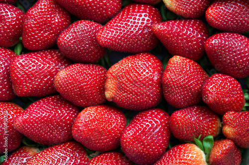 background of fresh strawberries