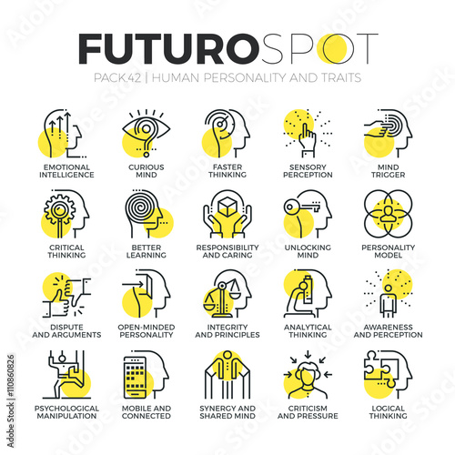 Personality Traits Futuro Spot Icons