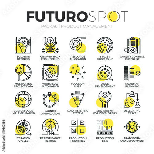 Product Management Futuro Spot Icons