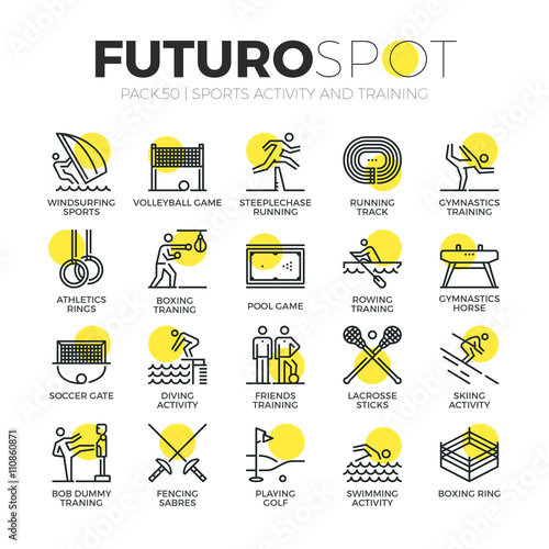 Sports Activity Futuro Spot Icons