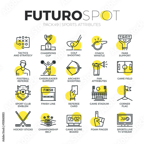 Sports Attributes Futuro Spot Icons