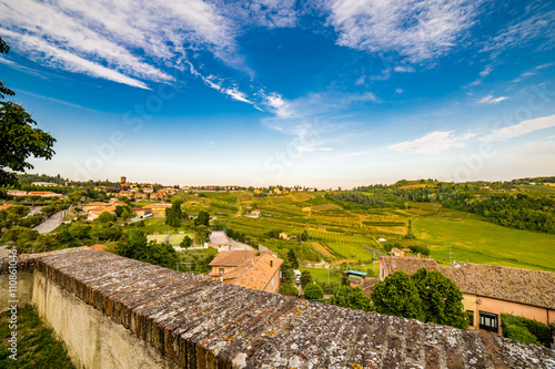 a small hilltop village streets photo