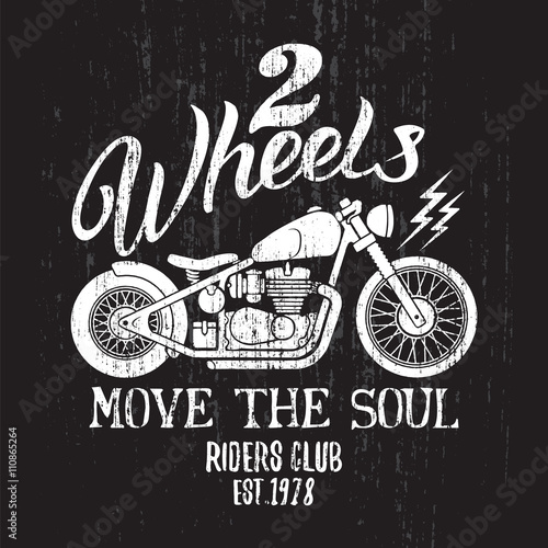 Custom Motorcycle Print.