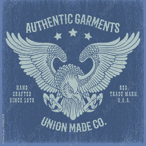 Eagle tee print.