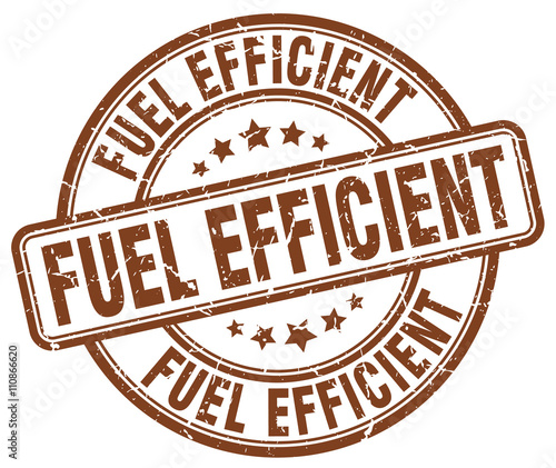 fuel efficient brown grunge round vintage rubber stamp