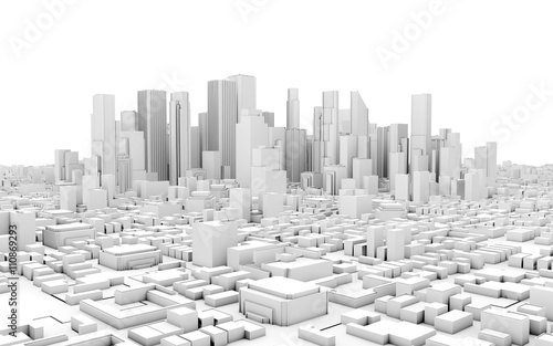 3d city panorama