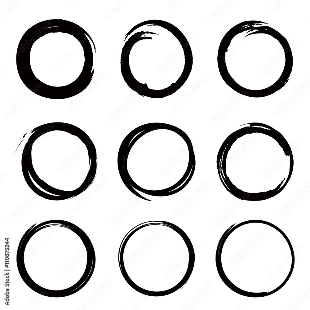 Circles. Scribble Circle set, geometric sketch frames. Handwritten round shape decor for design Circles. Scribble Circle set, geometric sketch frames. Handwritten round shape decor for design