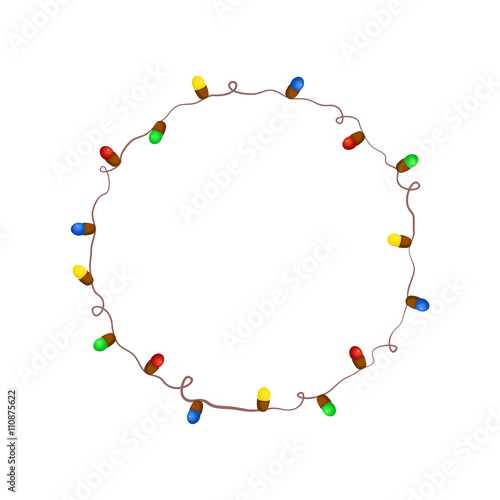 Christmas garland vector illustration