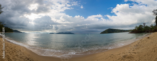Panoramic view of the beach on Koh Chang Island. Thailand