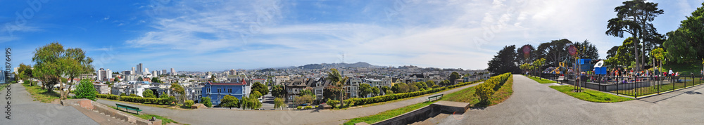 San Francisco, California, Usa: skyline e vista panoramica della città il 6 giugno 2010