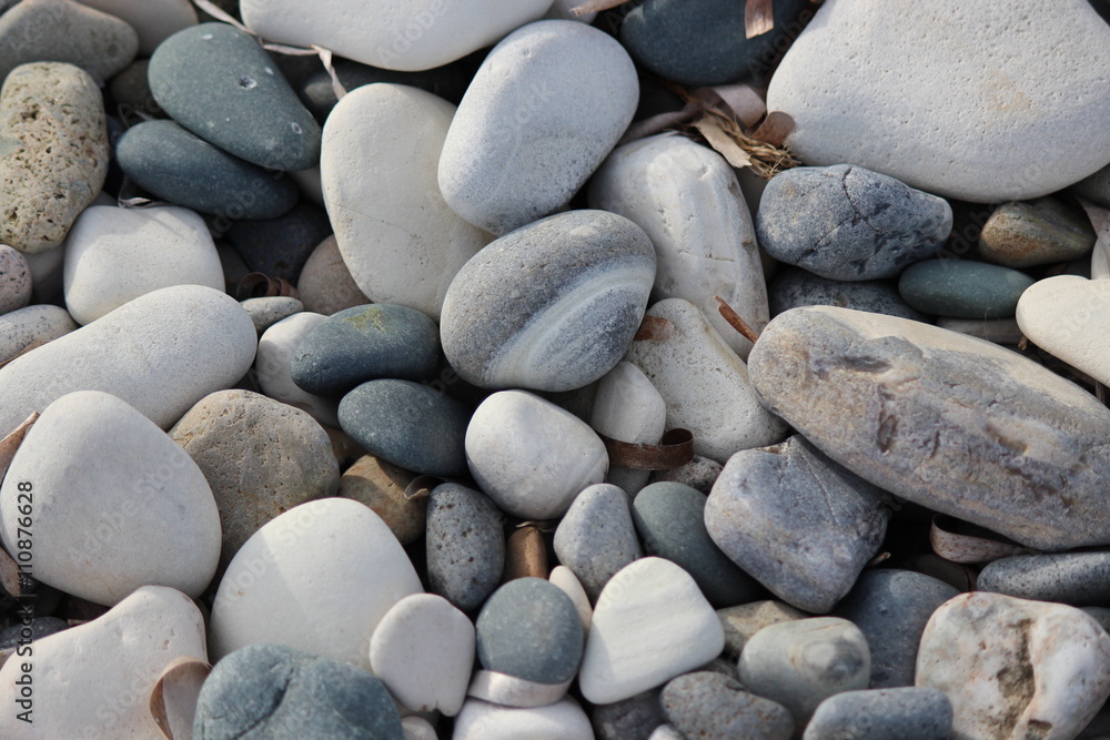 Varying Shades of Grey and White Pebbles on Beach in Cyprus. Varying Shades of Grey and White Pebbles on Beach in Cyprus.