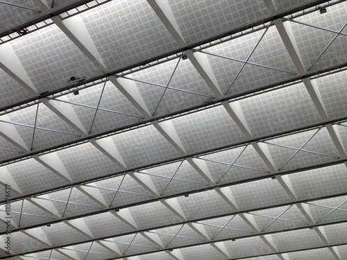 Transparent ceiling - modern architecture interior