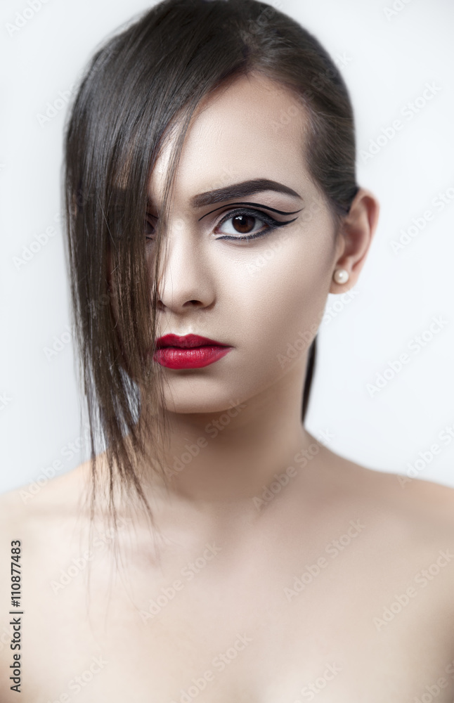 Model with creative makeup