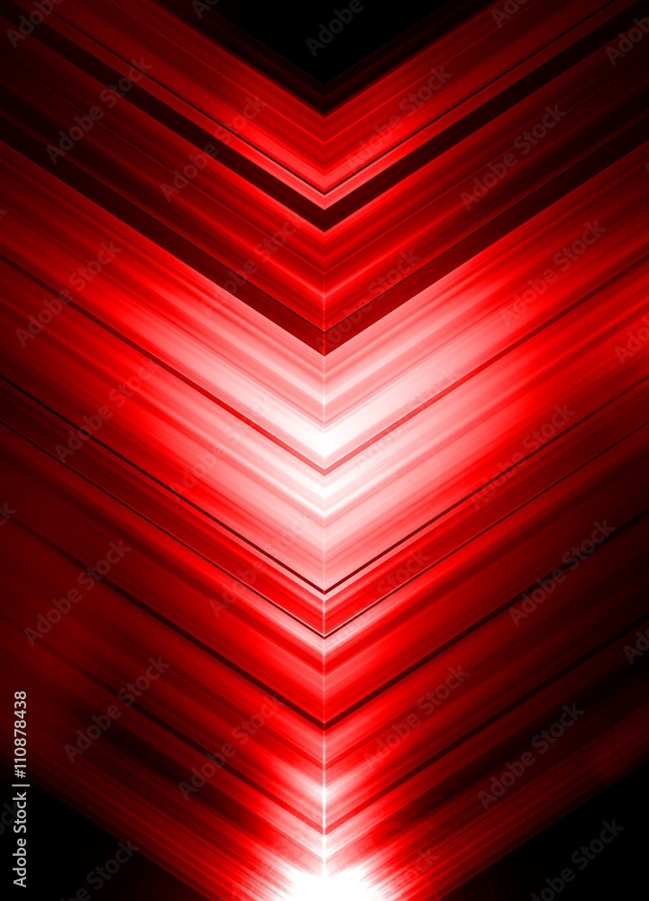 Obraz premium Red Arrows Abstract Background