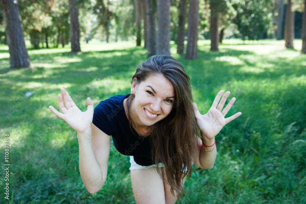 Portrait of happy woman Portrait of happy woman
