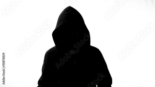 anonymous hacker with mask talking to camera 4k