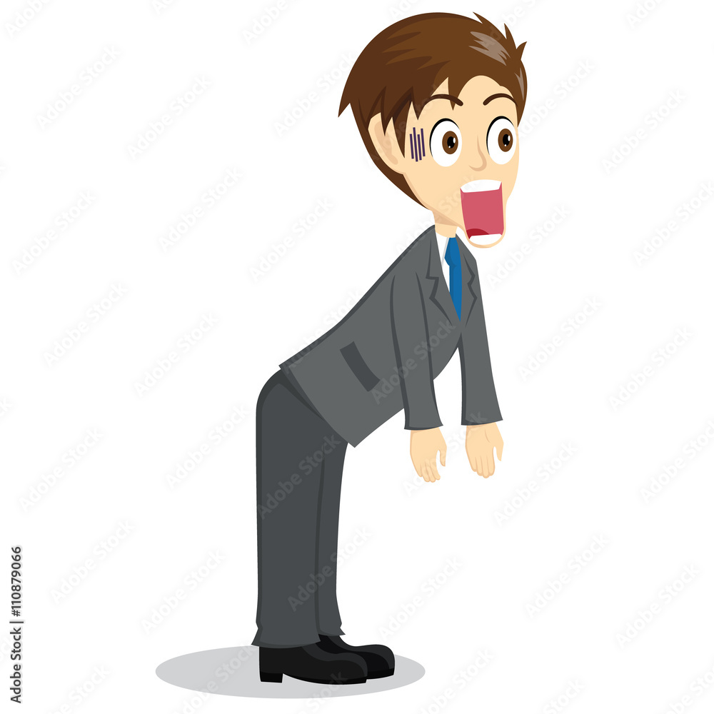 Funny Shocking Businessman Expression Funny Shocking Businessman Expression