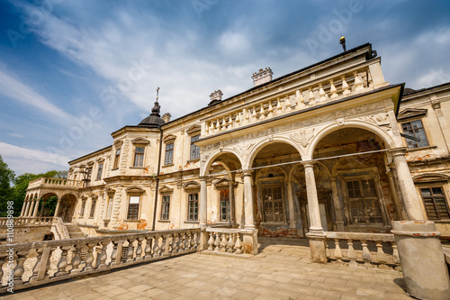 Pidhirtsi Castle - a well-preserved Renaissance palace, surrounded by fortifications. Located in the east of the Lviv region in the village of Pidhirtsi, Ukraine.