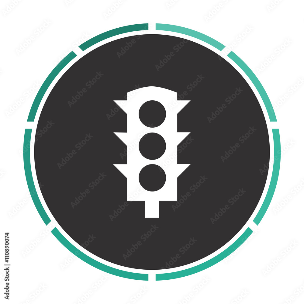 Traffic lights computer symbol Traffic lights computer symbol