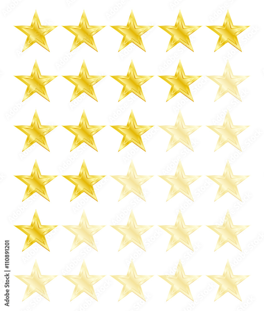 Star rating for 0 - 5 stars. Best rating. Vector Illustration Star rating for 0 - 5 stars. Best rating. Vector Illustration
