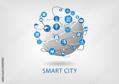 Smart city infographic