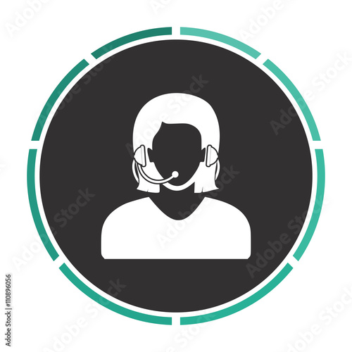 telephonist computer symbol