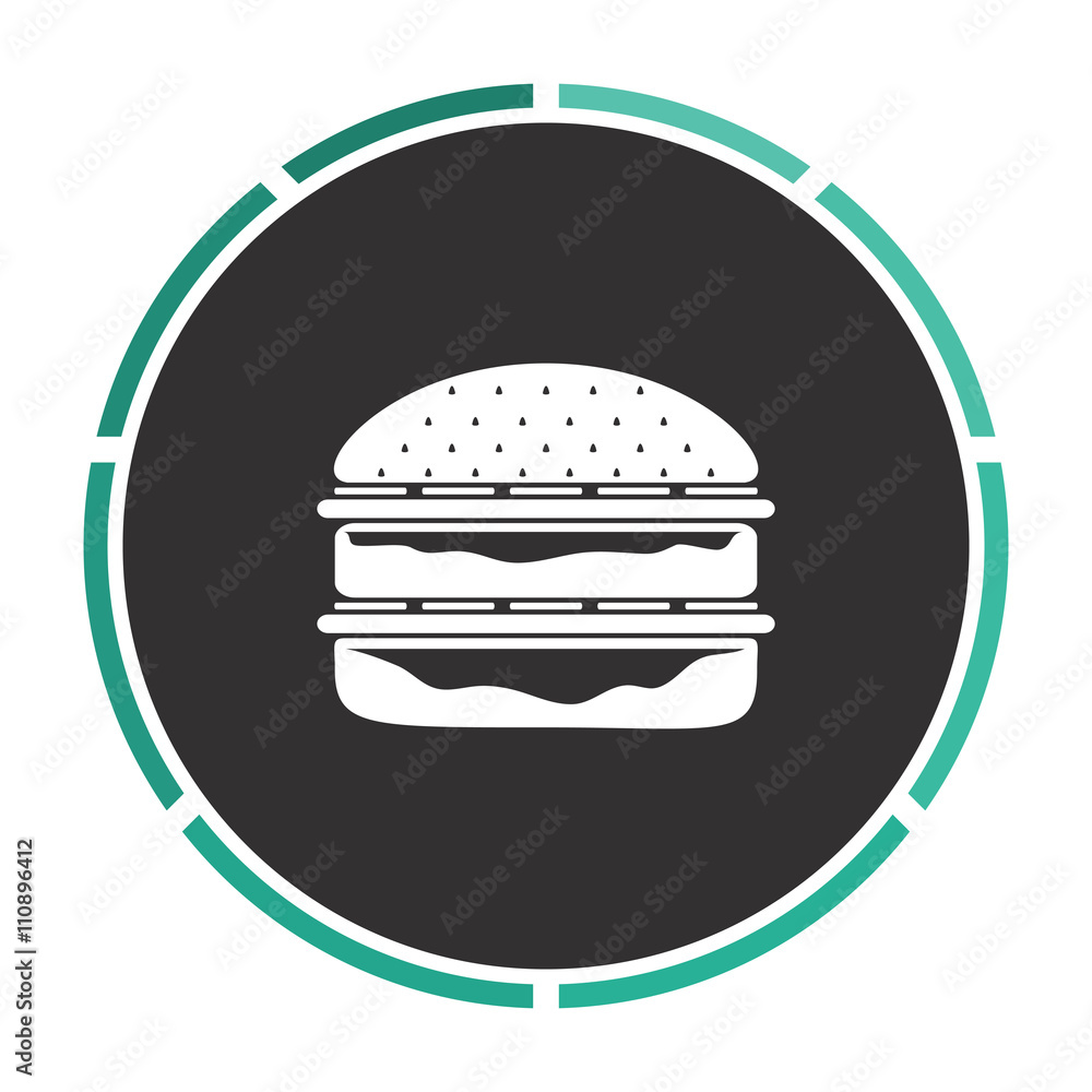 Fototapeta premium hamburger computer symbol