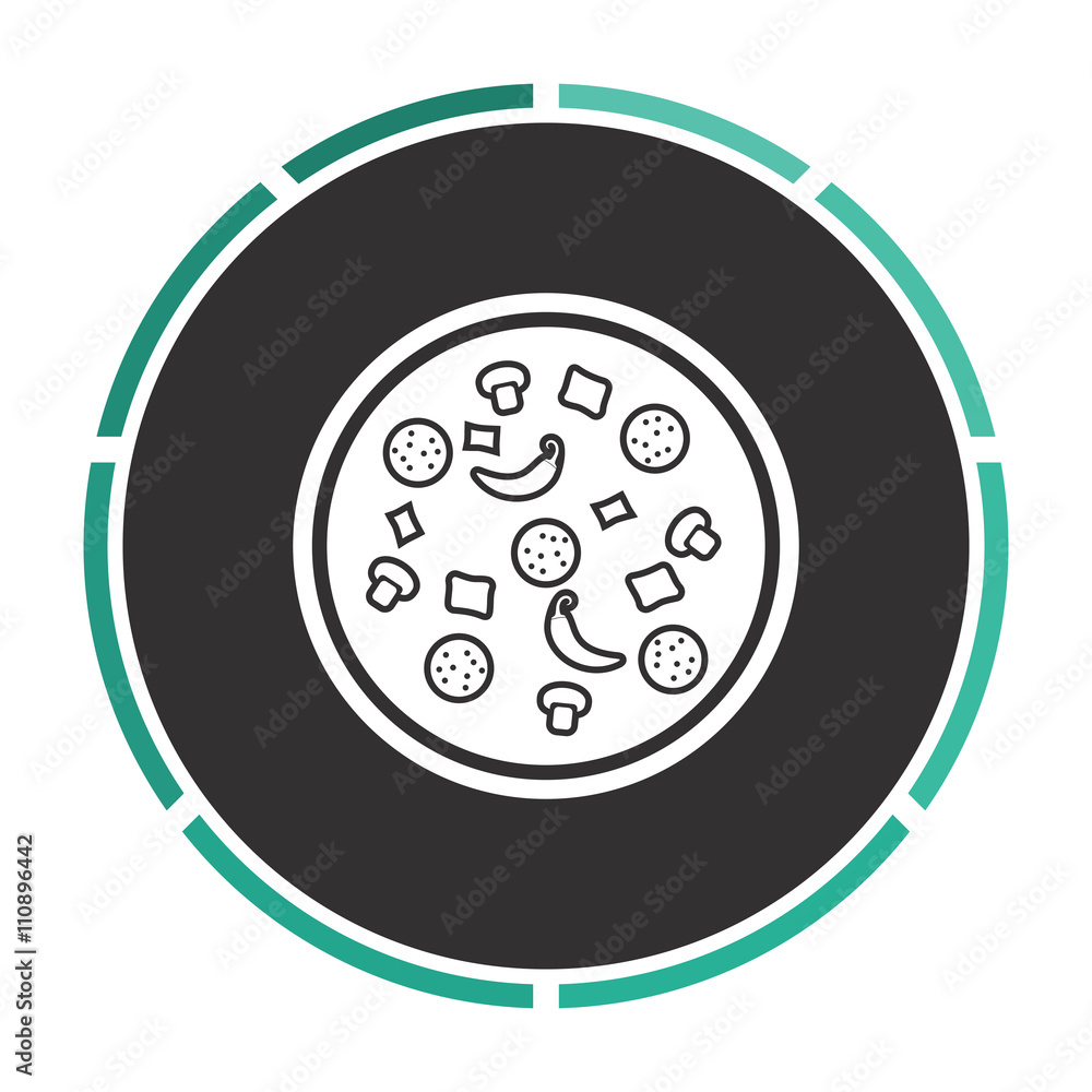 Pizza computer symbol Pizza computer symbol