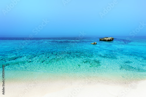 Beach background / Untouched tropical beach