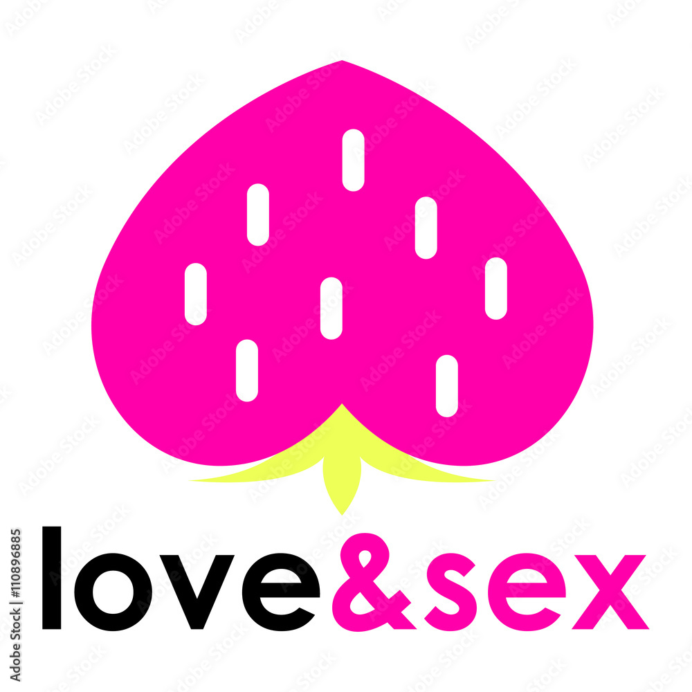 Sex shop logo - strawberry Sex shop logo - strawberry