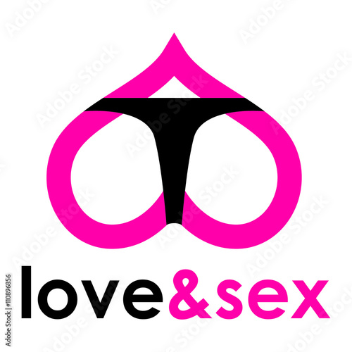 Sex shop logo - butt