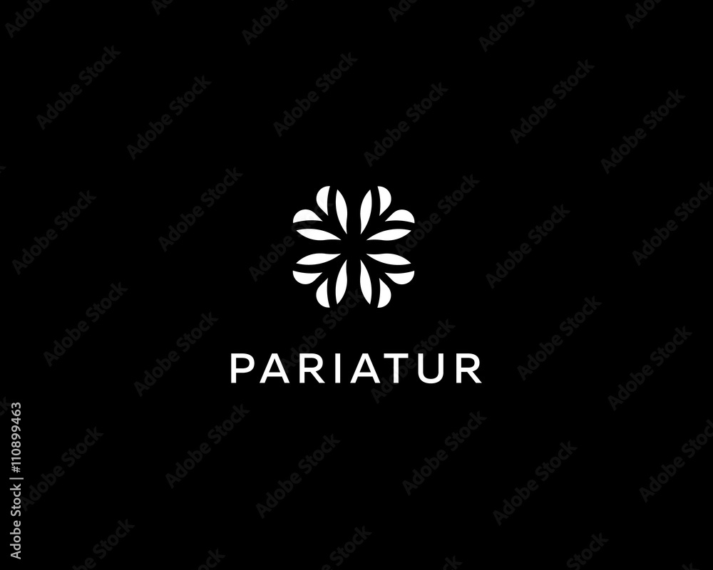 Abstract elegant heart leaf flower logo icon design. Universal creative premium symbol. Graceful jewel vector sign. Abstract elegant heart leaf flower logo icon design. Universal creative premium symbol. Graceful jewel vector sign.