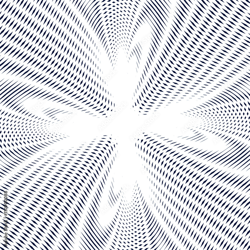 Illusive background with black chaotic lines, moire style. Illusive background with black chaotic lines, moire style.
