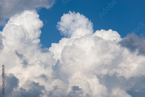 Blue sky with white clouds