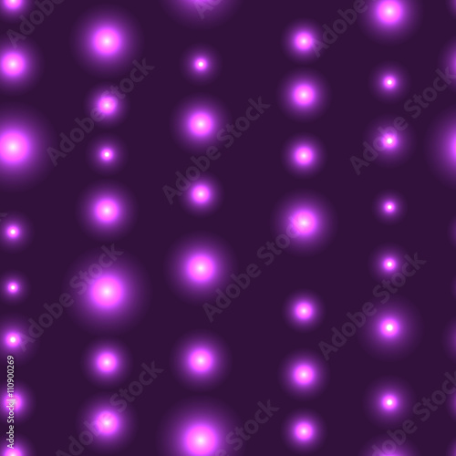 LED lights on purple / violet seamless background
