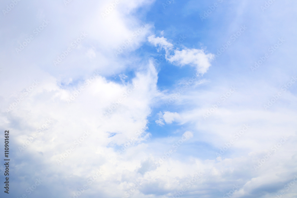 Blue sky background with white clouds. Clouds with blue sky. Clouds background. Sky print. Clouds print