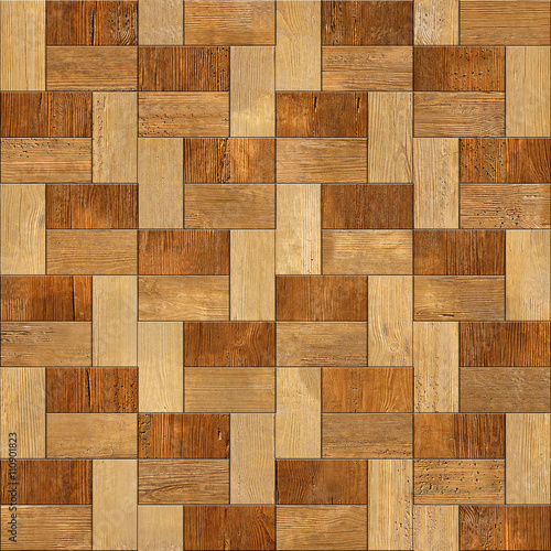 Wooden rectangular parquet  seamless background