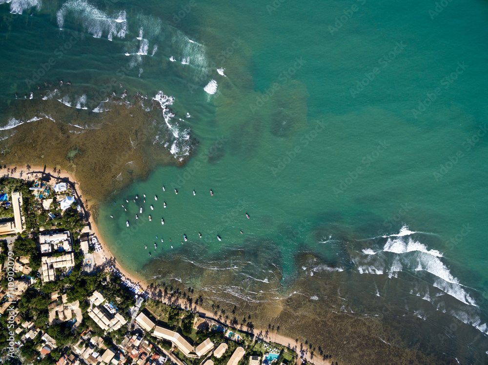Top View of Praia do Forte, Bahia, Brazil